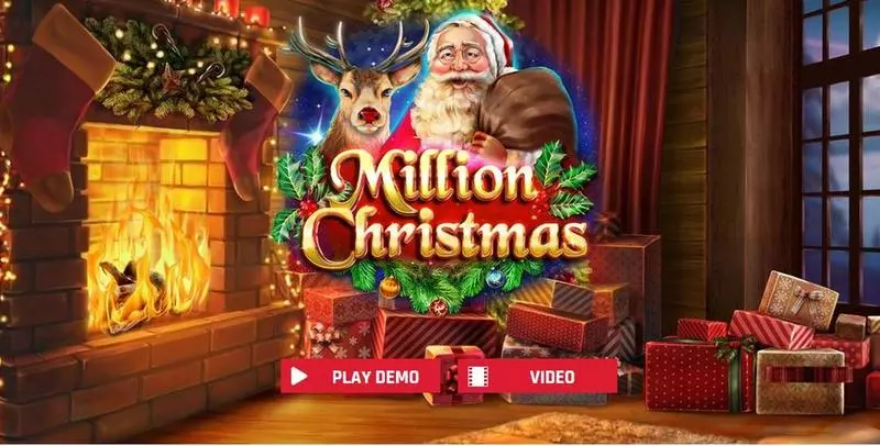 Introduction Screen - Red Rake Gaming Million Christmas Slot
