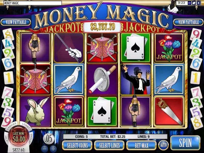 Main Screen Reels - Rival Money Magic Slot