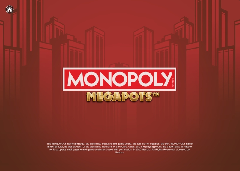 Introduction Screen - Big Time Gaming Monopoly Megapots Slot