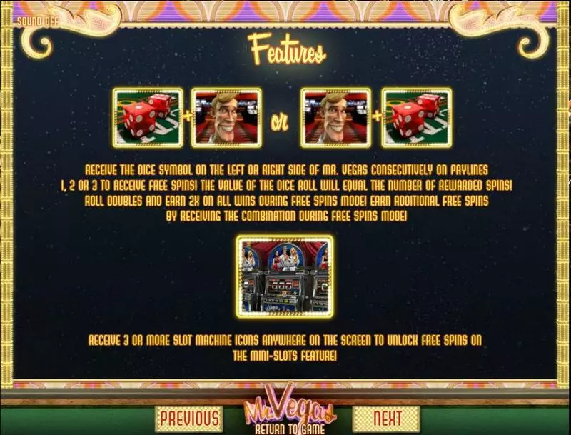 Free Spins Feature - BetSoft Mr Vegas Slot