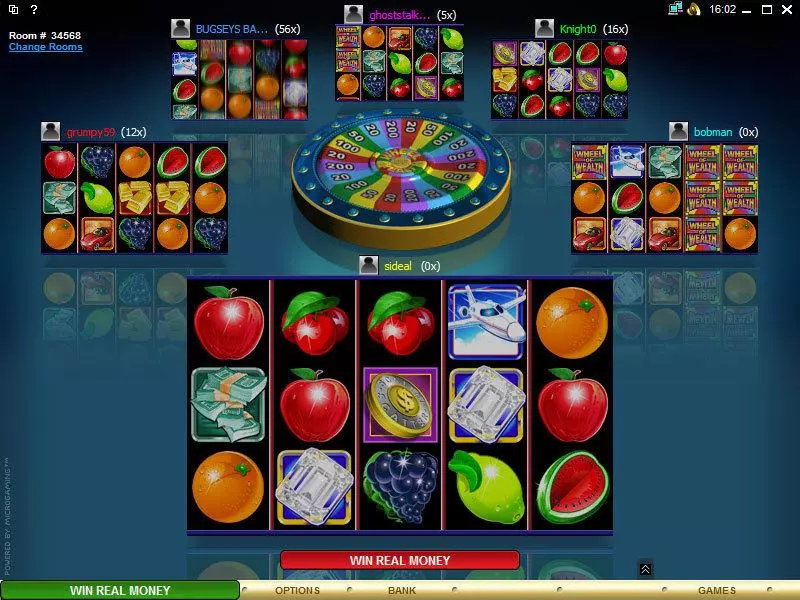 Main Screen Reels - Microgaming Multi-Player Wheel of Wealth Special Edition Slot