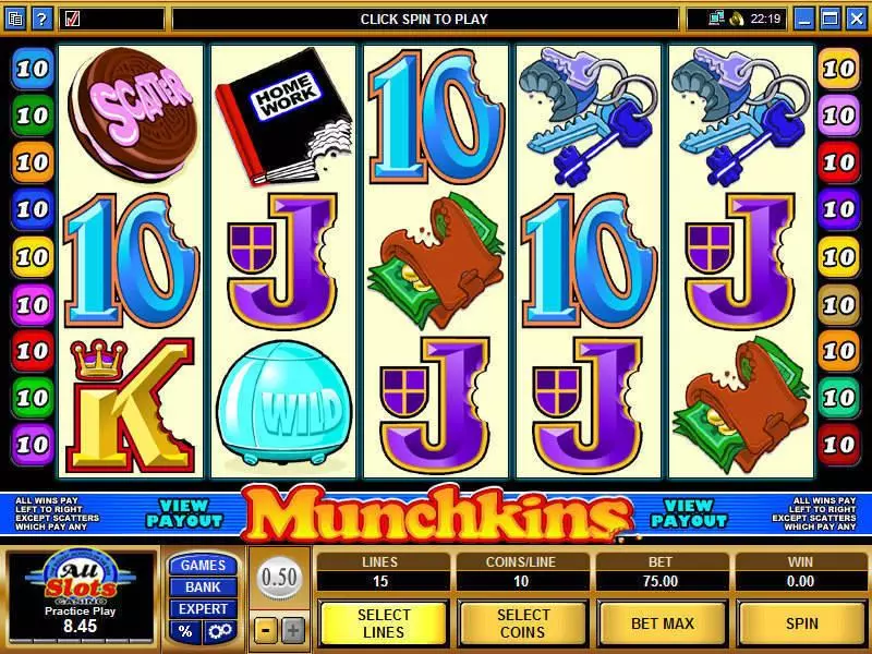 Main Screen Reels - Microgaming Munchkins Slot