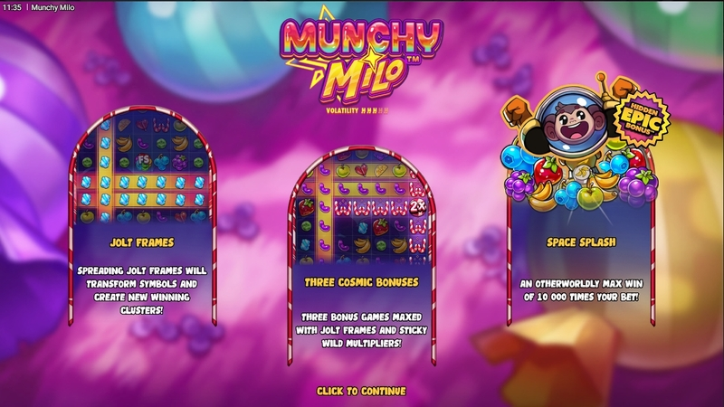 Info and Rules - Hacksaw Gaming Munchy Milo Slot