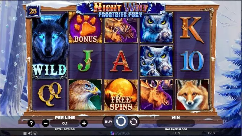 Main Screen Reels - Spinomenal Night Wolf – Frostbite Fury Slot