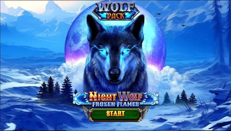 Introduction Screen - Spinomenal Night Wolf – Frozen Flames Slot