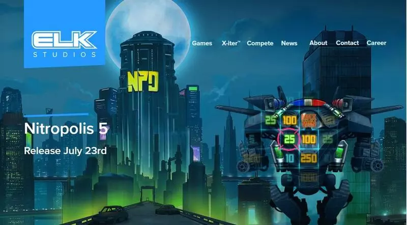 Introduction Screen - Elk Studios Nitropolis 5 Slot