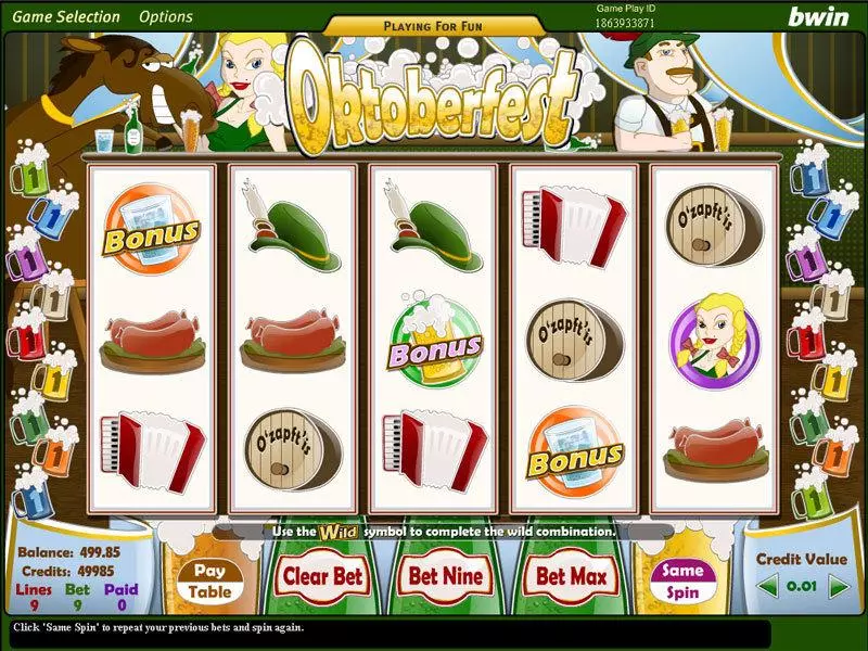 Main Screen Reels - Amaya Oktoberfest Slot