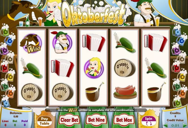Main Screen Reels - Amaya Oktoberfest Slot