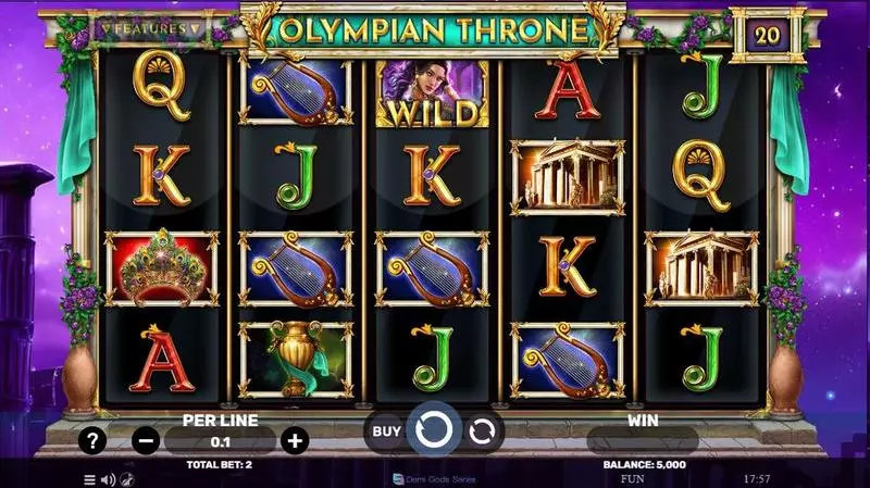 Main Screen Reels - Spinomenal Olympian Throne Slot