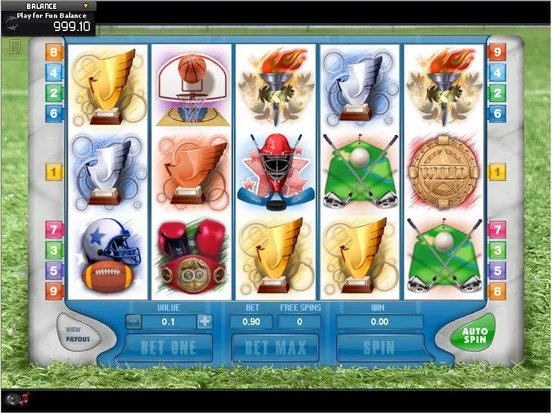 Main Screen Reels - GamesOS Olympic Slot