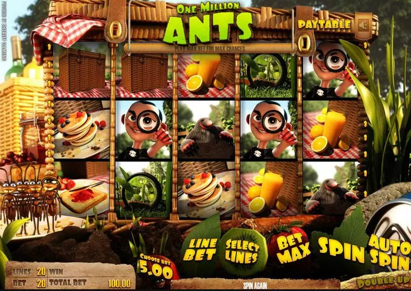 Main Screen Reels - Sheriff Gaming One Million Ants Slot