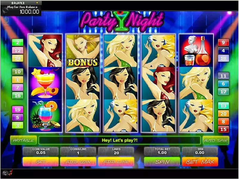Main Screen Reels - GamesOS Party Night Slot