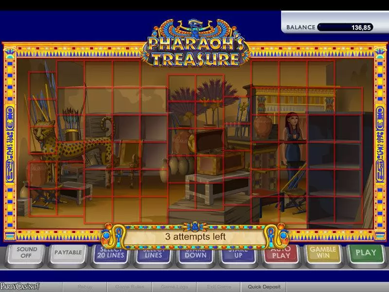 Bonus 1 - bwin.party Pharaoh's Treasure Slot