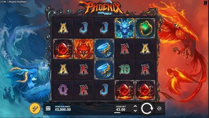 Main Screen Reels - Hacksaw Gaming Phoenix Duel Reel Slot