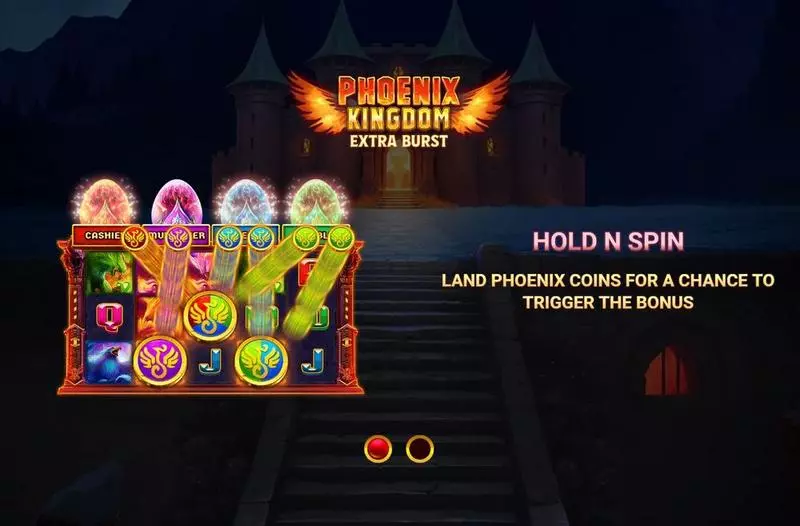 Introduction Screen - Wizard Games Phoenix Kingdom Extra Burst Slot