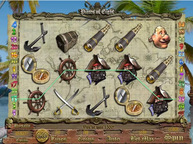Main Screen Reels - Saucify Pieces of Eight Slot