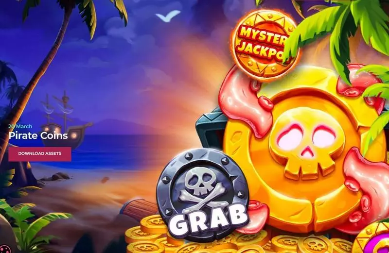 Introduction Screen - Tom Horn Gaming Pirate Coins Slot