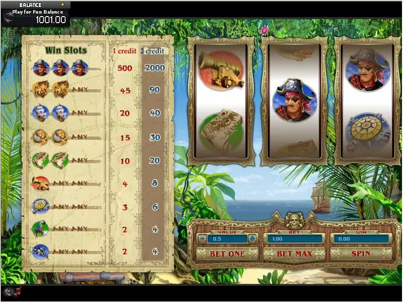 Main Screen Reels - GamesOS Pirate Slot