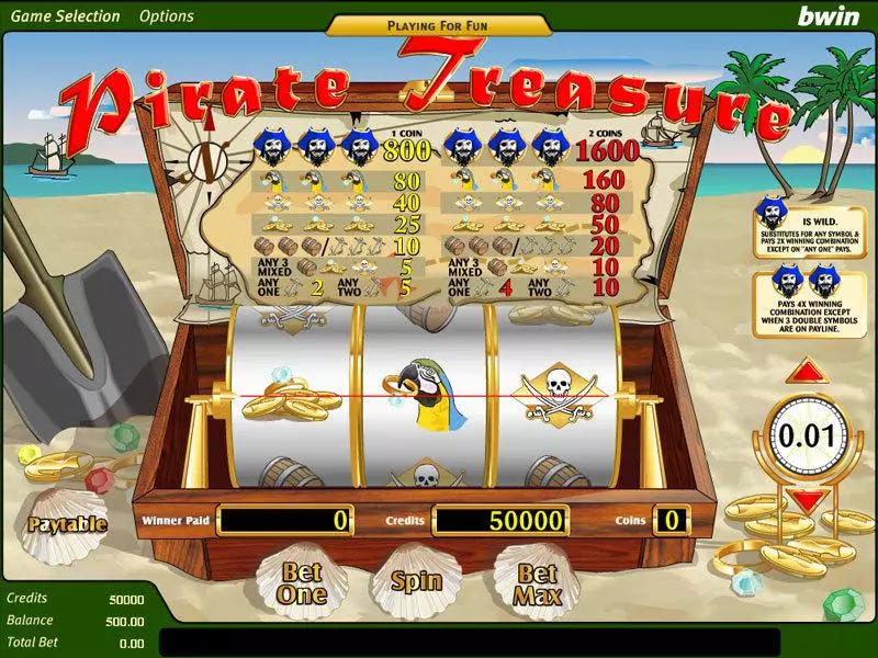 Main Screen Reels - Amaya Pirate Treasure Slot