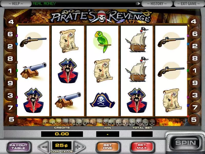 Main Screen Reels - DGS Pirate's Revenge Slot
