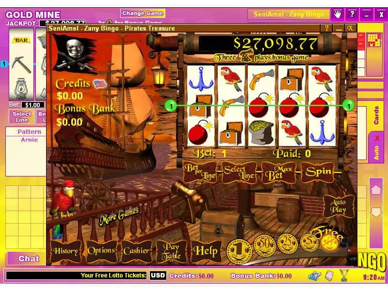 Main Screen Reels - Byworth Pirate's Treasure Slot