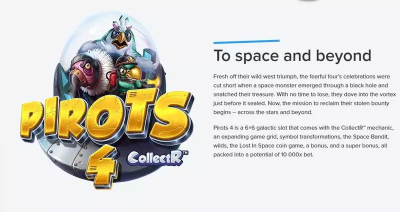 Introduction Screen - Elk Studios Pirots 4 Slot