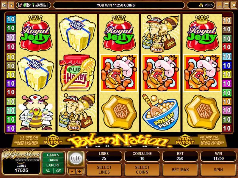 Main Screen Reels - Microgaming Pollen Nation Slot