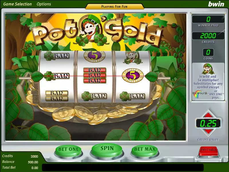 Main Screen Reels - Amaya Pot O' Gold Slot