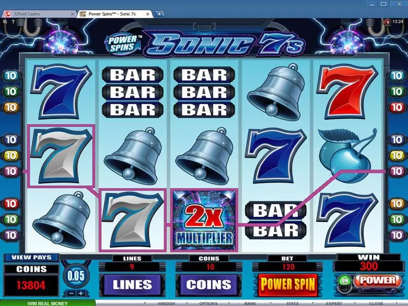 Bonus 1 - Microgaming Power Spins - Sonic 7's Slot
