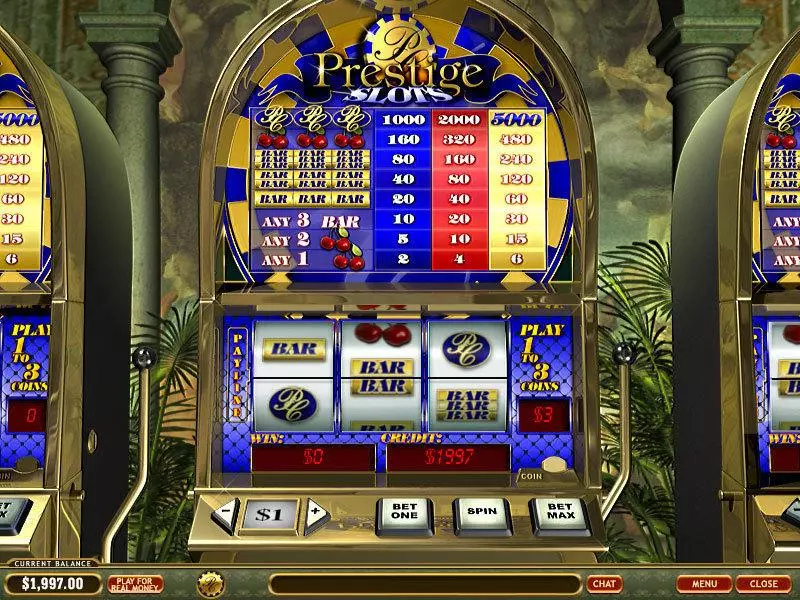 Main Screen Reels - PlayTech Prestige Slot