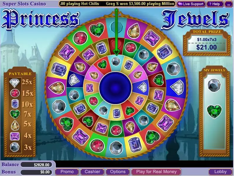 Bonus 1 - WGS Technology Princess Jewels Slot