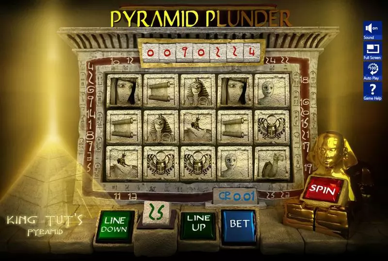 Main Screen Reels - Slotland Software Pyramid Plunder Slot