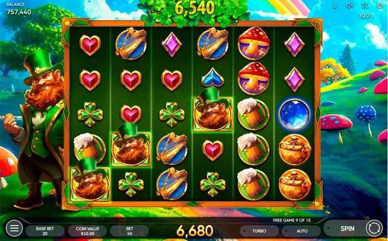 Main Screen Reels - Endorphina Rainbow Ray Slot