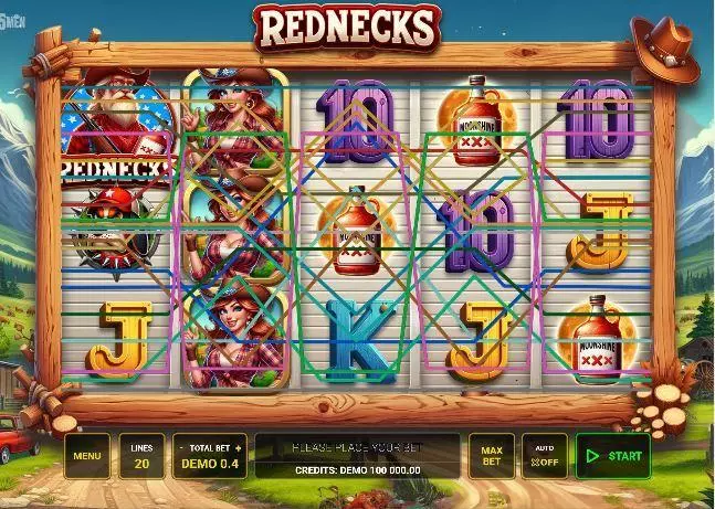 Main Screen Reels - 5 Men Gaming Rednecks Slot