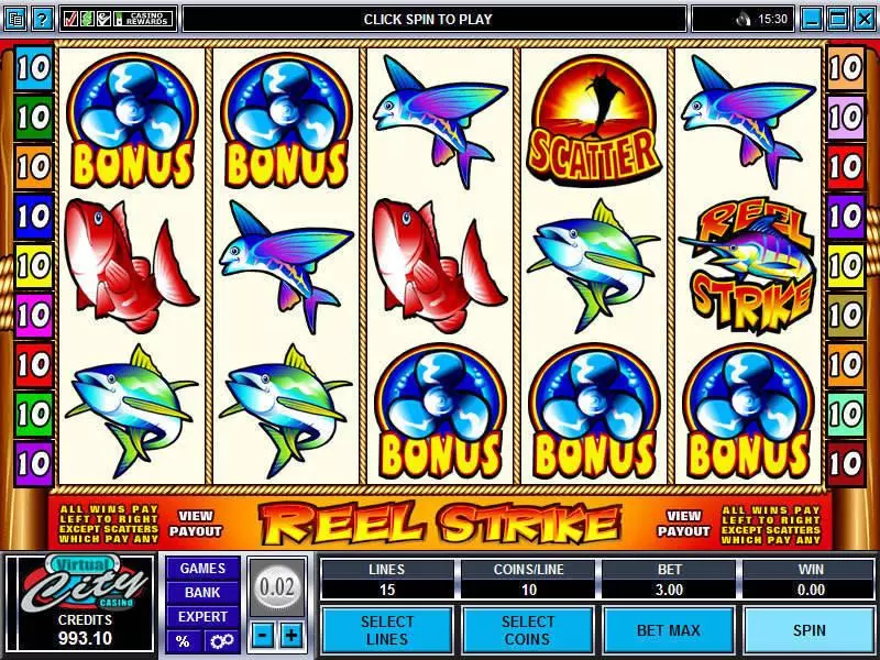 Main Screen Reels - Microgaming Reel Strike Slot