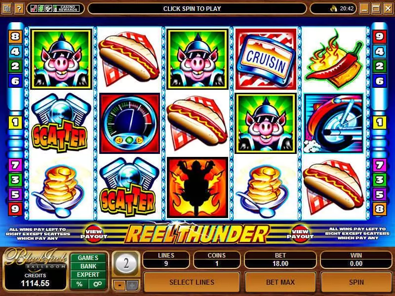 Main Screen Reels - Microgaming Reel Thunder Slot