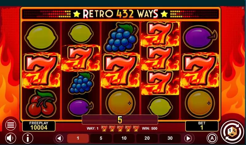 Main Screen Reels - 1Spin4Win Retro 432 Ways Slot