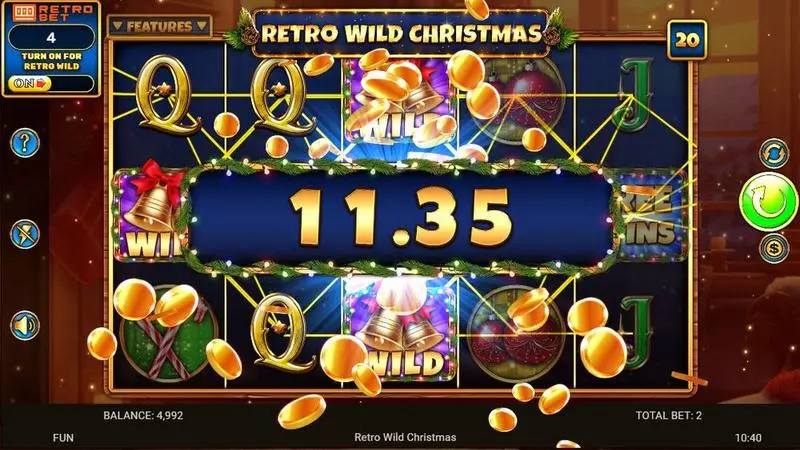 Winning Screenshot - Spinomenal Retro Wild Christmas Slot