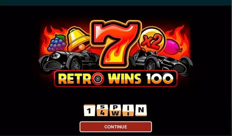 Introduction Screen - 1Spin4Win Retro Wins 100 Slot