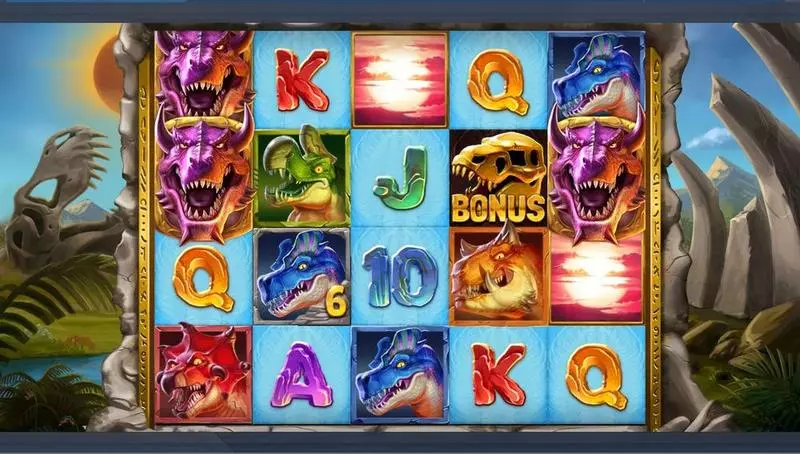 Main Screen Reels - Elk Studios Rex Stampede Slot