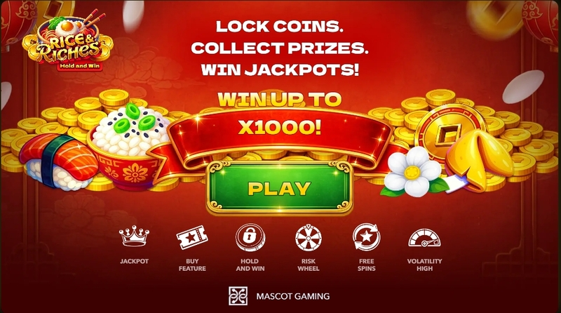Info and Rules - Mascot Gaming Rice and Riches Slot
