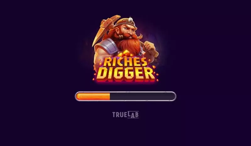 Introduction Screen - TrueLab Games Riches Digger Slot