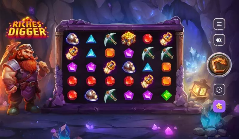 Main Screen Reels - TrueLab Games Riches Digger Slot