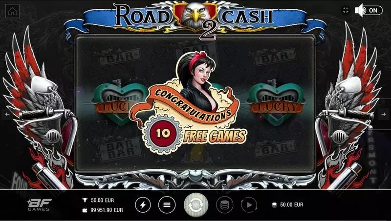 Introduction Screen - BF Games Road 2 Cash Slot