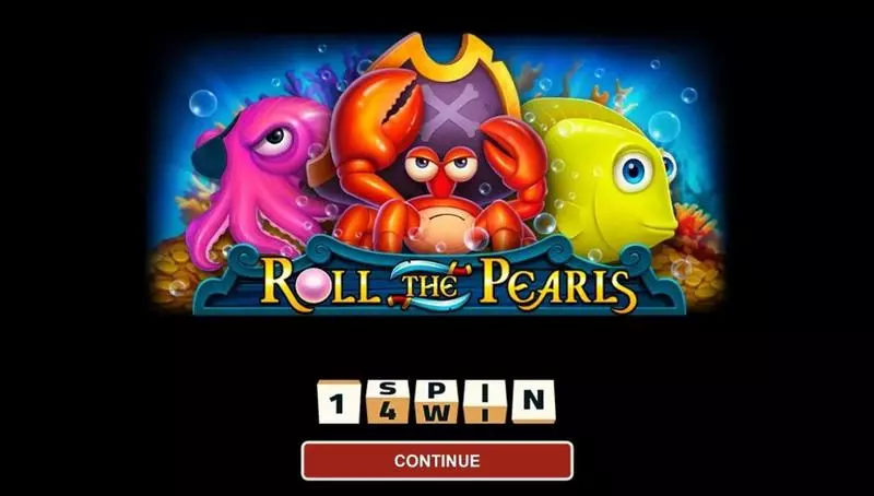 Introduction Screen - 1Spin4Win ROLL THE PEARLS HOLD AND WIN Slot