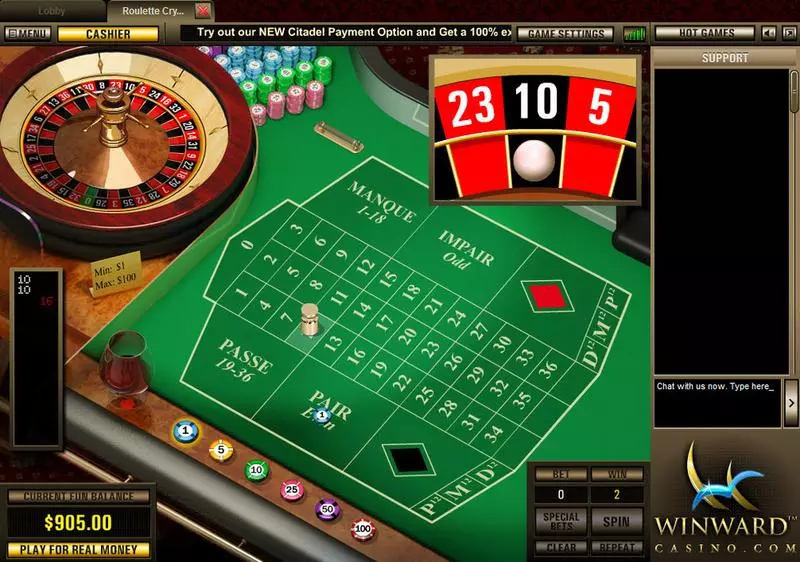 Table ScreenShot - Topgame Roulette Crystal Table
