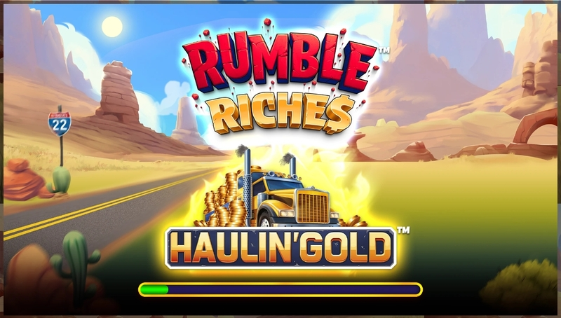 Introduction Screen - Greentube Rumble Riches - Haulin Gold Slot
