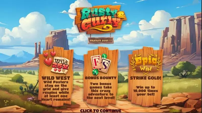 Info and Rules - Hacksaw Gaming Rusty and Curly Slot