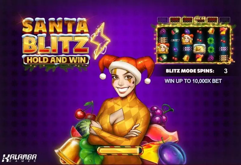 Introduction Screen - Kalamba Games Santa Blitz Hold and Win Slot