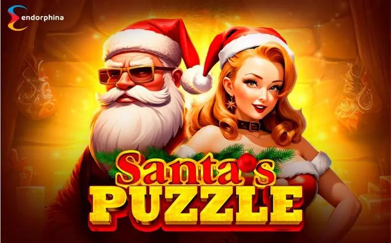 Introduction Screen - Endorphina Santa's Puzzle Slot
